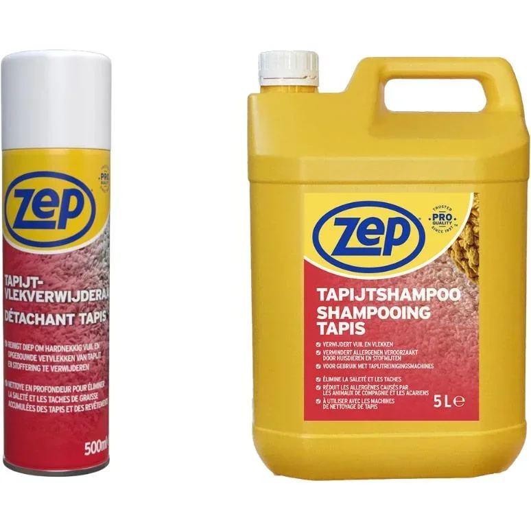 ZEP Carpet Fleckentferner - 500 ml und ZEP Carpet Shampoo - 5 L