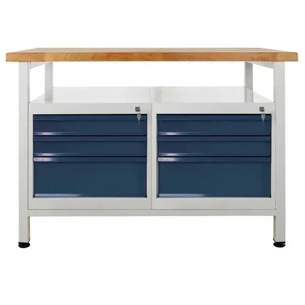Werkbank "Premium" 6 Schubladen, L1200xB600xH840mm