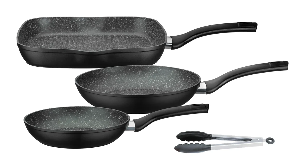 Bratpfannenset 4-tlg Gourmet Granit