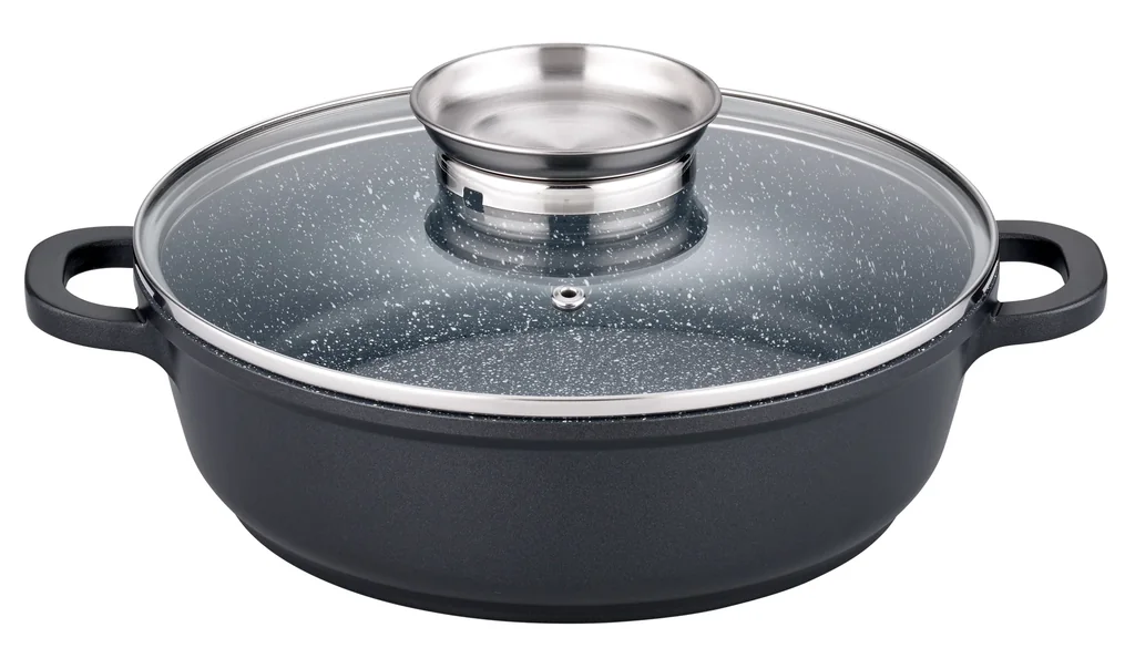 Runde Servierpfanne 24 cm Gourmet Granit