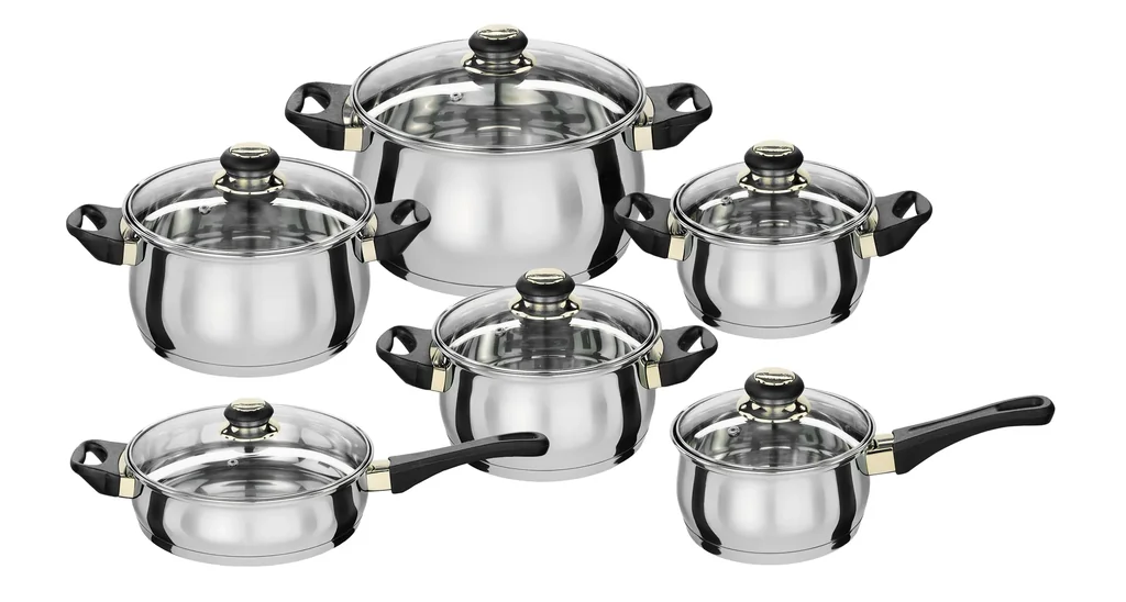 Kochtopfset 12-tlg Gold-Line
