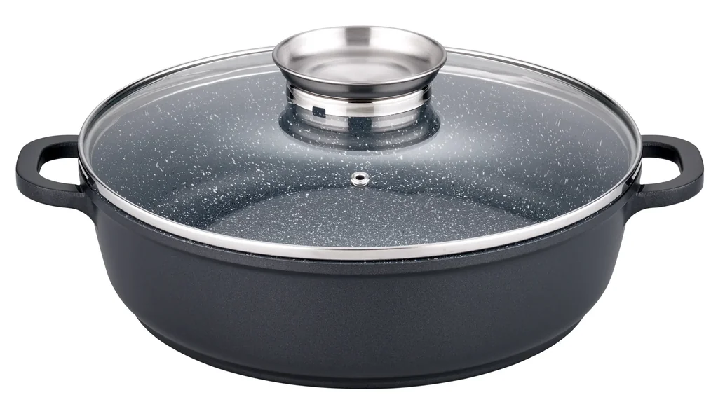 Runde Servierpfanne 28 cm Gourmet Granit