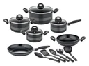 Kochtopfset 15-tlg Milano Nero