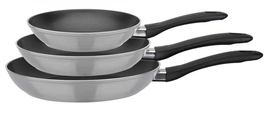 Bratpfannenset 3-tlg (20+24+28 cm) Nova grau