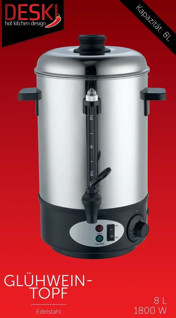 Glühweinbehälter 8 Liter