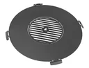 Grillplatte mit Grillrost, Durchmesser 80 cm