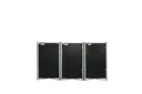 Mülltonnenbox 3er Box, Kunststoff schwarz, für 240 l Tonnen