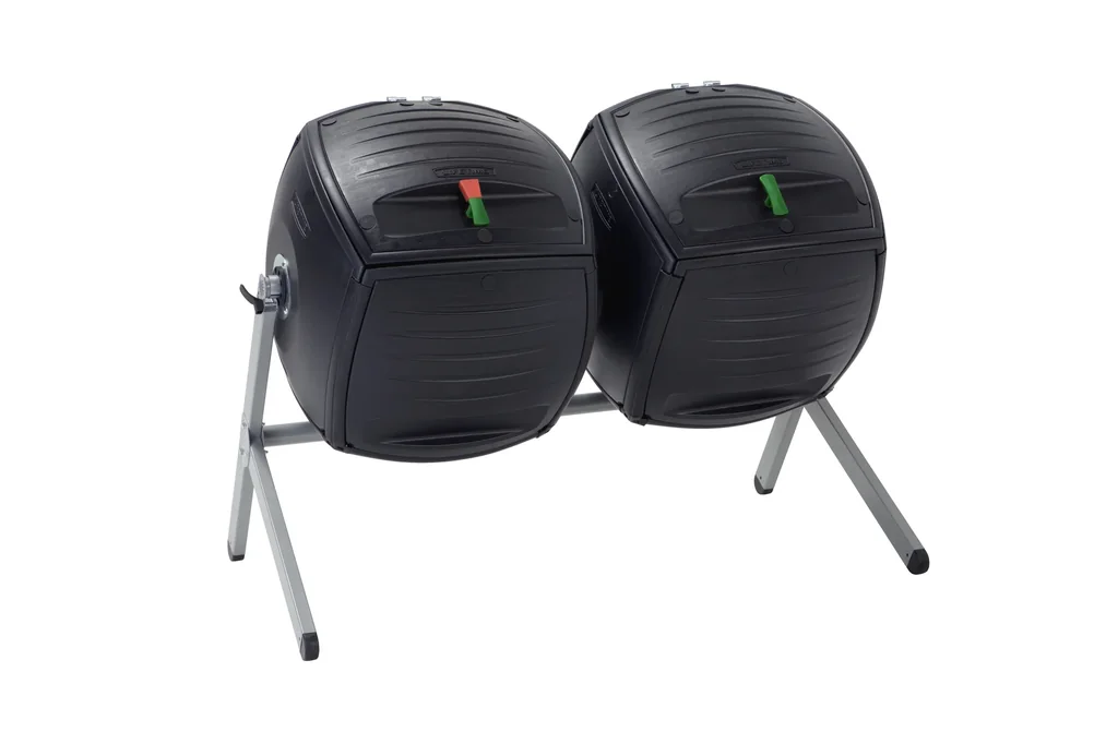 Kompost-Zwilling 380 l, schwarz