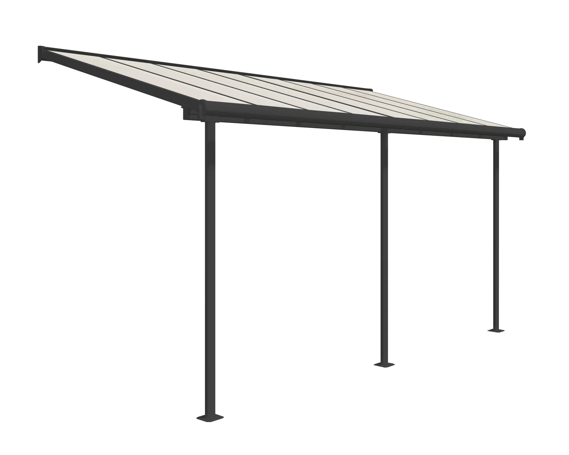 Palram Terrassendach Sierra 230 x 447 cm, grau