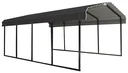 Stahlcarport Rom 602 x 370 cm , charcoal-grau