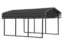 Stahlcarport Venedig 465 x 305 cm, schwarz