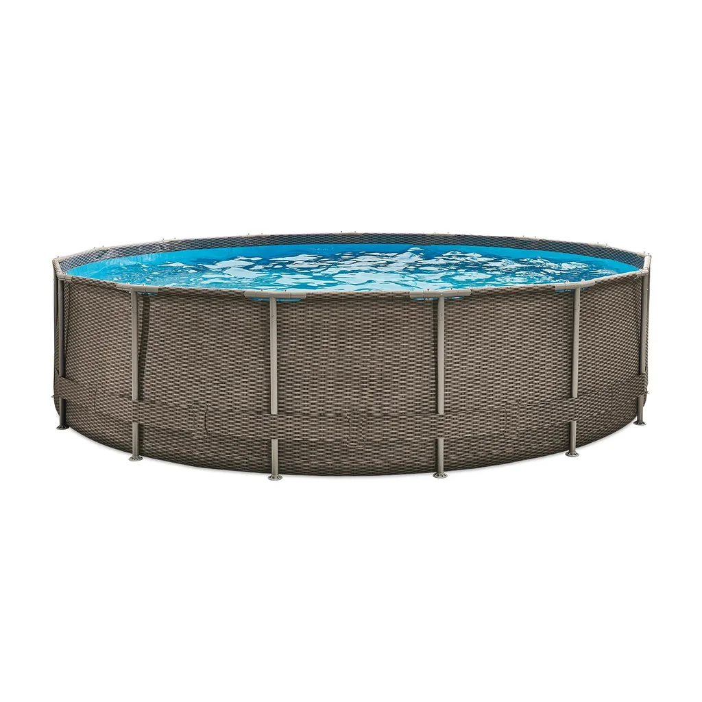Pool Active Frame 457 x 107 cm, Rattan Braun