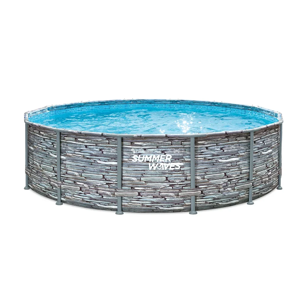 Pool Elite 427 x 107 cm, stein-grau