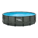 Pool Elite 488 x 122 cm, Rattan Grau