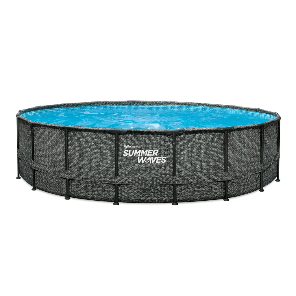 Pool Elite 549 x 132 cm, Rattan Grau