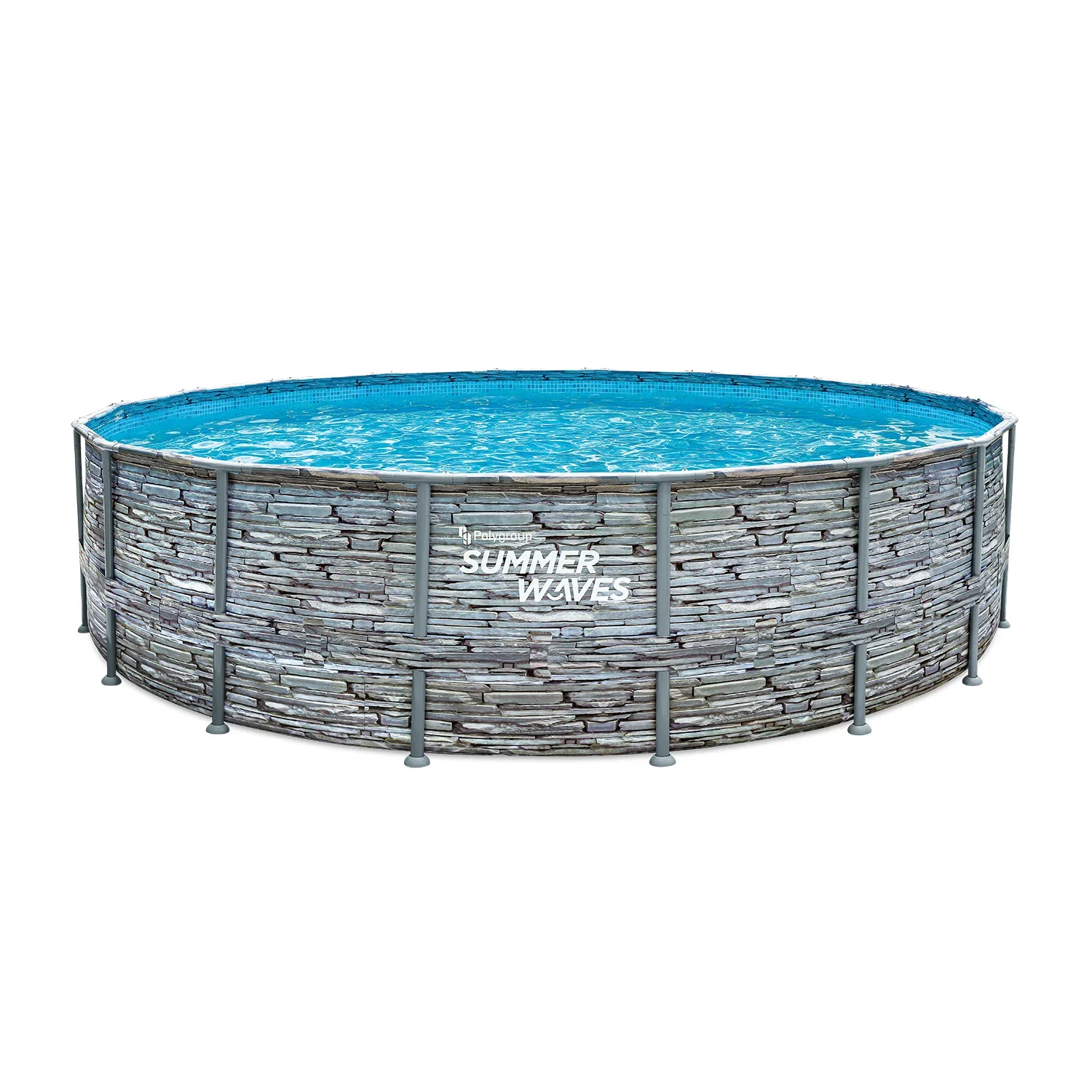 Pool Elite 549 x 132 cm, Stein-Grau