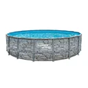 Pool Elite 549 x 132 cm, Stein-Grau