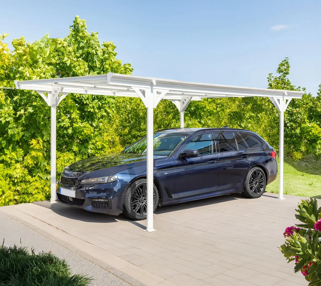 Carport Flachdach 15 m