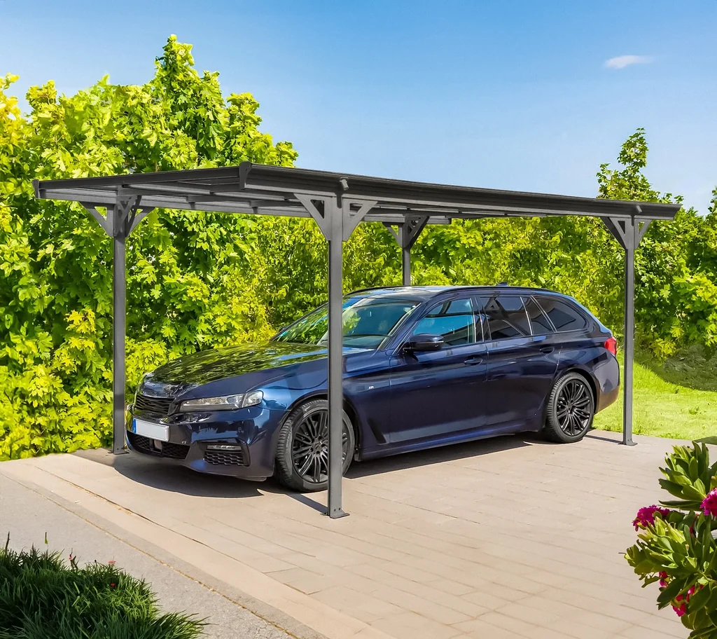 Carport Flachdach 15 m