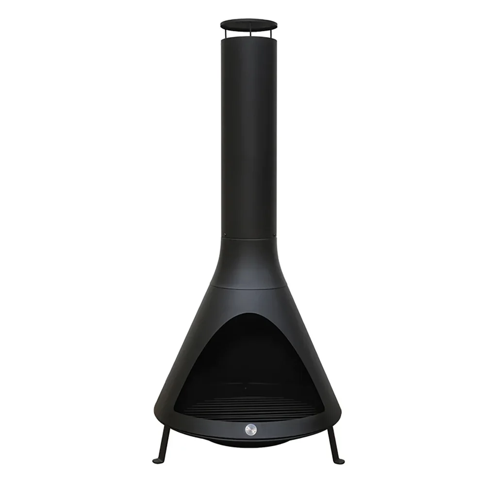 Feuerstelle inkl. Rauchablass schwarz