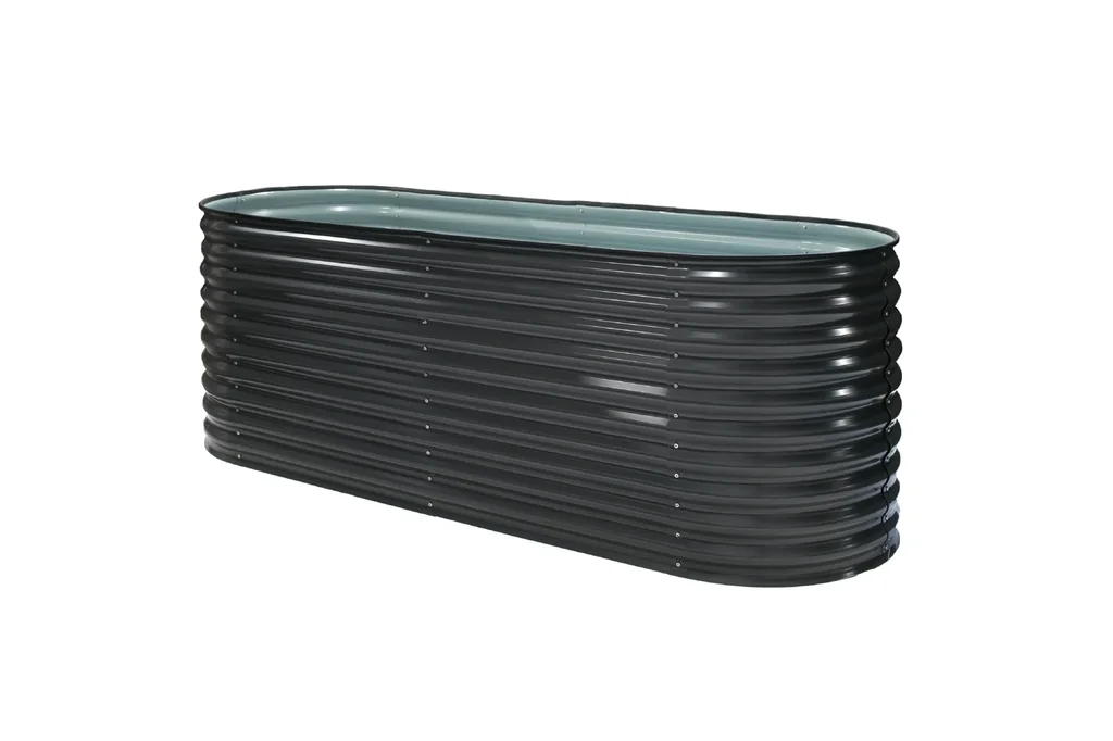 Metall Hochbeet Oval 240 cm