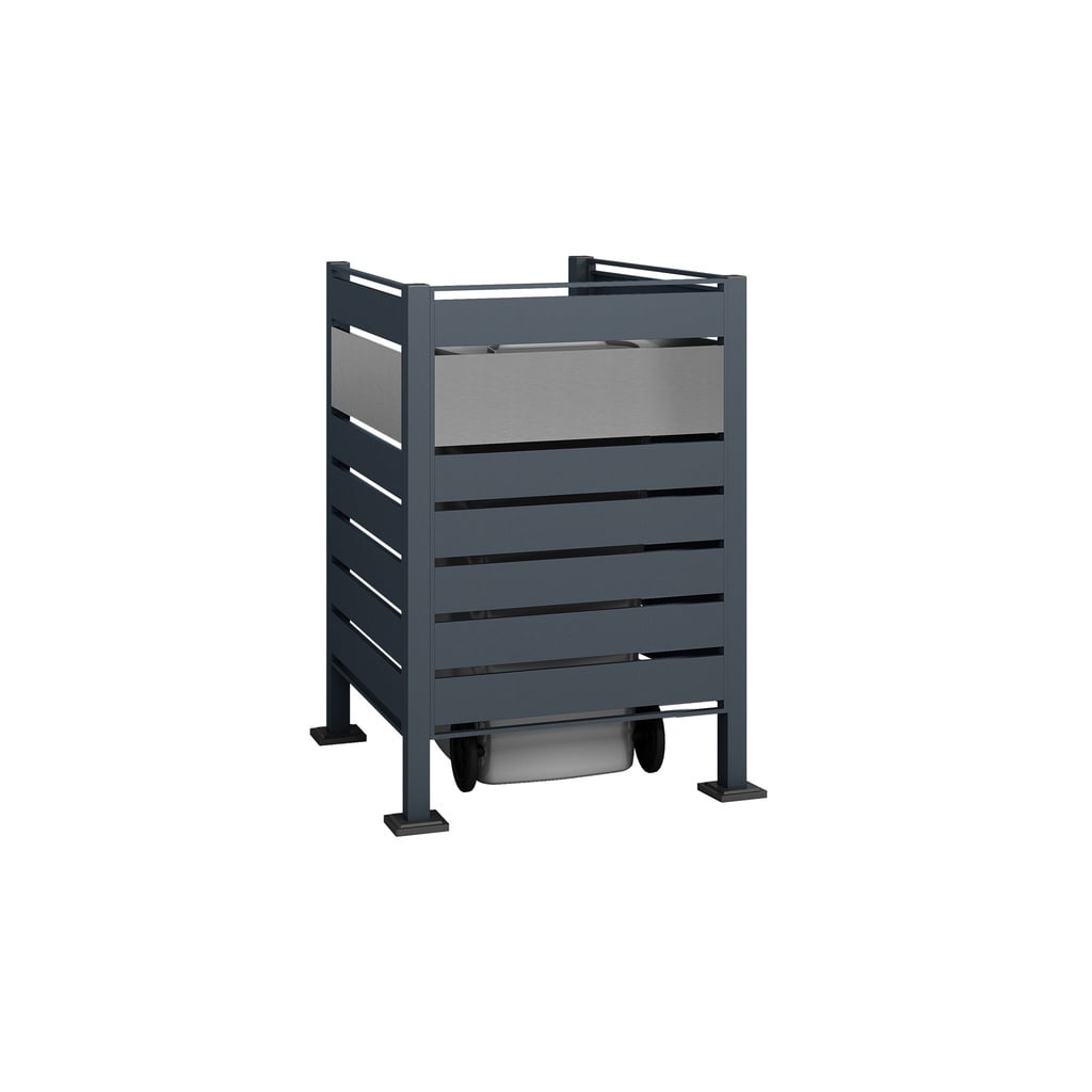Westmann Mülltonnenverkleidung Planum 1er 120 cm anthrazit (1× 240 L)