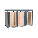 Westmann Mülltonnenbox Planta 3er anthrazit (3× 240 L)