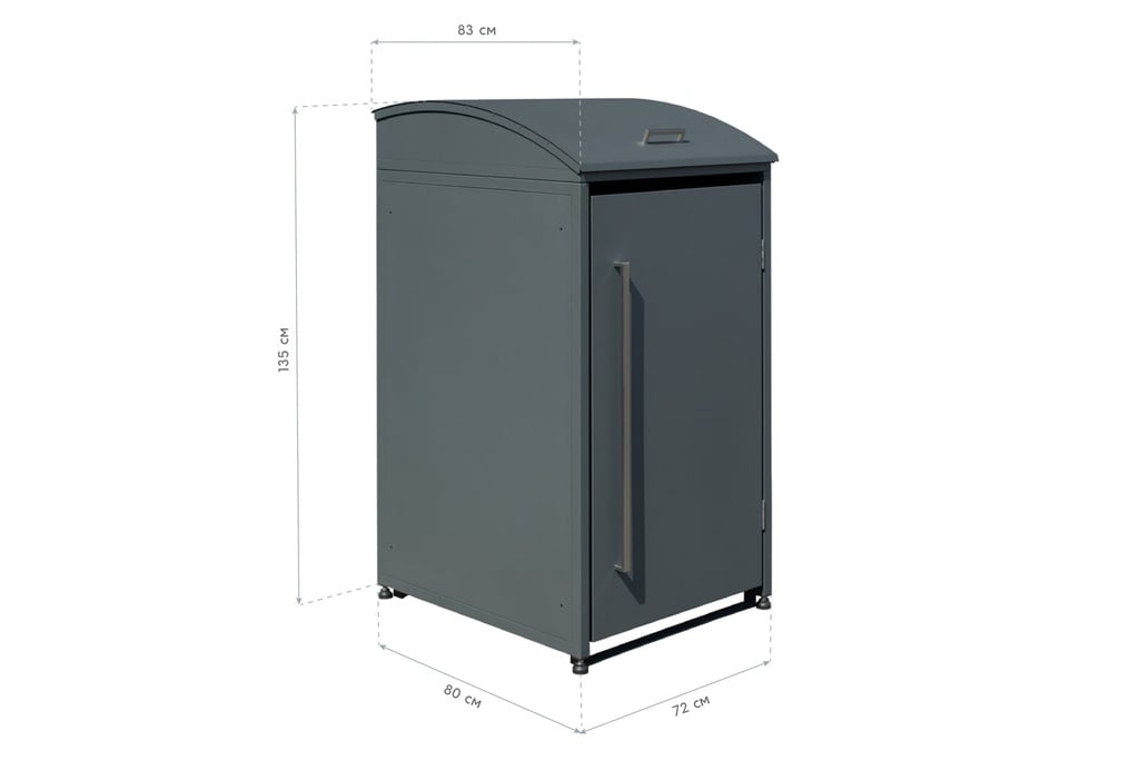 Westmann Mülltonnenbox Moderna 1er anthrazit (1× 240 L)