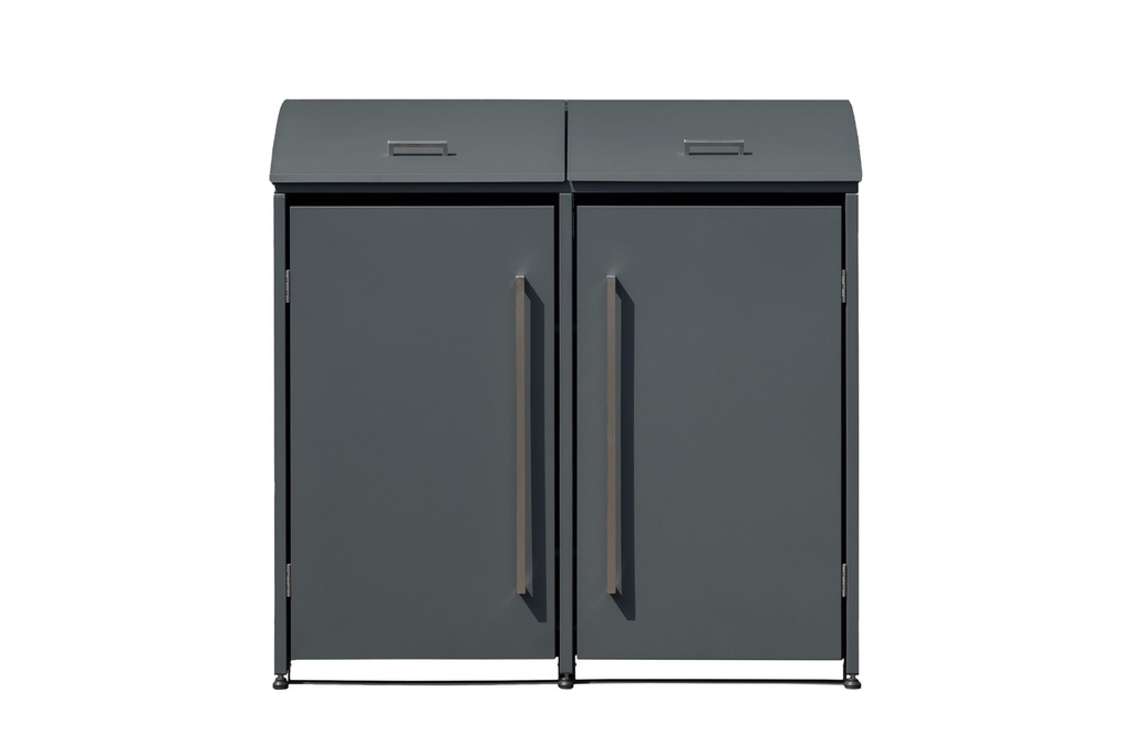 Westmann Mülltonnenbox Moderna 2er anthrazit (2× 240 L)