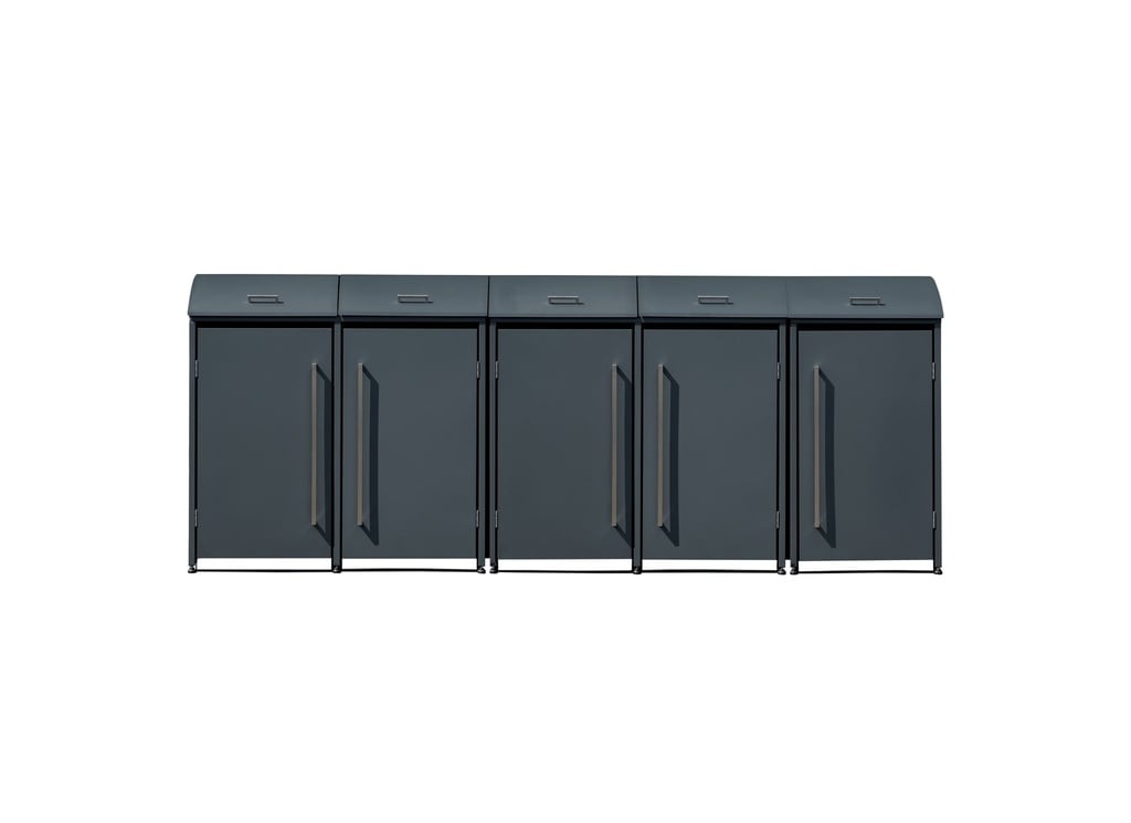 Westmann Mülltonnenbox Moderna 5er anthrazit (5× 240 L)