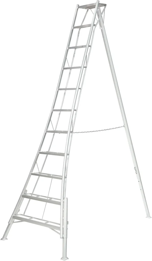 3-Holm-Gartenleiter, 330 cm, höhenverstellbar