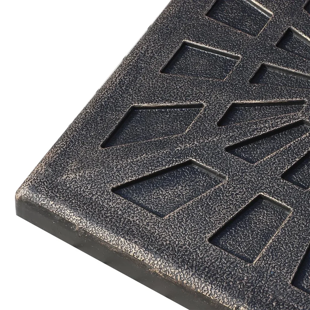 Sonnenschirmständer 15 kg Schirmhalter Regenschirm Base für Ø38 mm Ø48 mm Kunstharz Schwarz 47 x47 x 32 cm