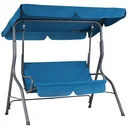 Schaukelbank - mit Schiebedach - Blau