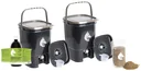 Bokashi Eimer Kompost Komplett-Set Profi , 2 x 19 Liter