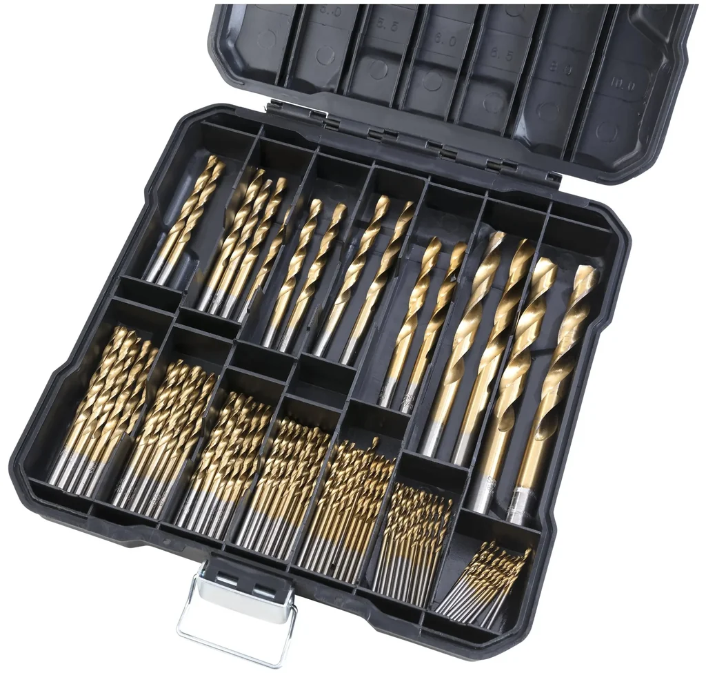 100-teiliges Titan HSS Bohrer Sortiment inklusive 100 ml Rostlöser gratis