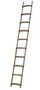 Dachleiter, 18 Sprossen, Holz - Breite 37 cm, 505 cm