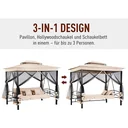 Gartenschaukel mit Seitenwänden