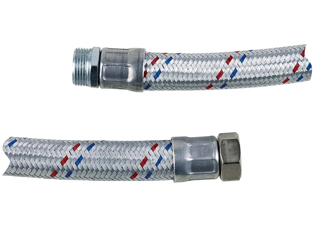 Panzerschlauch Flexschlauch 30,93 mm (1" IG) / 33,25 mm (1" AG), 60 cm Schlauchlänge