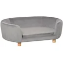 Haustiersofa für Hunde und Katzen hellgrau