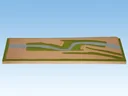 Anbauteil Vorfeld - 100 x 31 cm, Spur Z, nur für das Modell »Cortina« geeignet, koloriert und begrast, auf Holzrahmen
