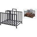 Pro Garden Kaminholzständer - 41 x 31 x 35cm - Schwarz