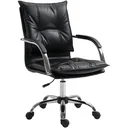 Bürostuhl Drehstuhl höhenverstellbar rollbar ergonomisch PU schwarz 64 x 57 x (91 101) cm