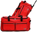 Reisetasche mit Trolleyfunktion - 85L - Rot - Tasche mit Rädern