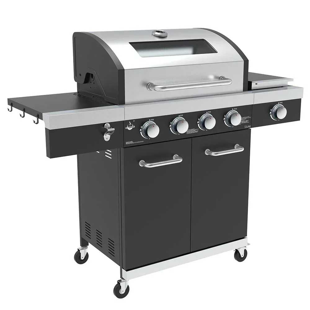 Gasgrill "Kingston" mit Infrarot-Seitenbrenner, inklusive Abdeckhaube