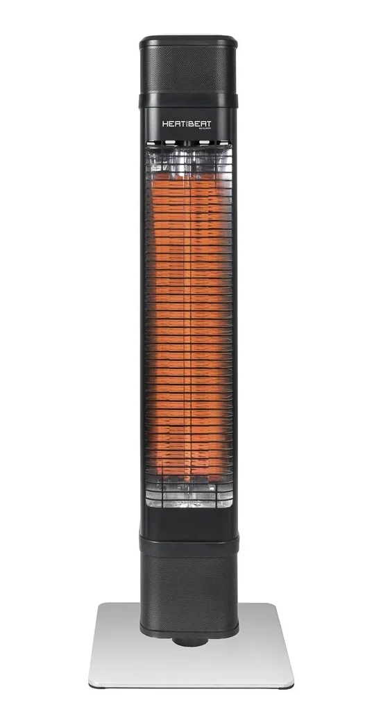 Terrassenheizer Heat and Beat Tower, stehend mit integriertem Lautsprecher