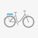 Gepäckträger Akku, Li-Ionen 36 Volt / 13,7 Ah (493 Wh)