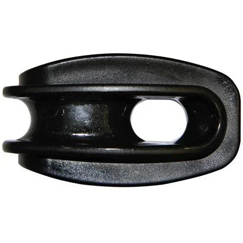 Schwarzer Kunststoffisolator für Schnur (25 Stück)