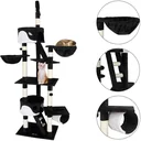 Kratzbaum, Deckenhöhe 240 - 260 cm schwarz-weiß