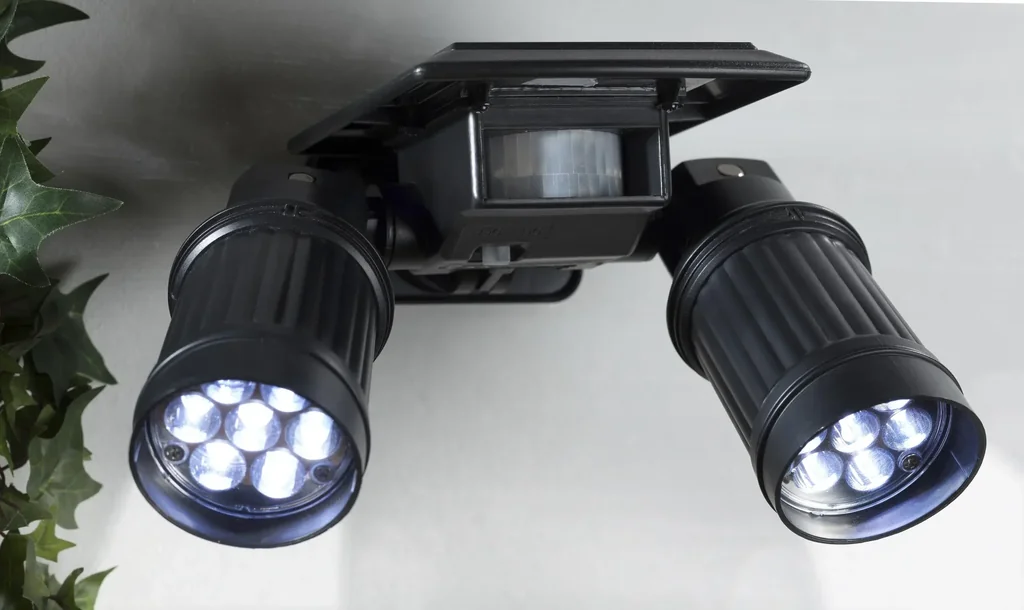 Doppel Solar Strahler mit Bewegungsmelder