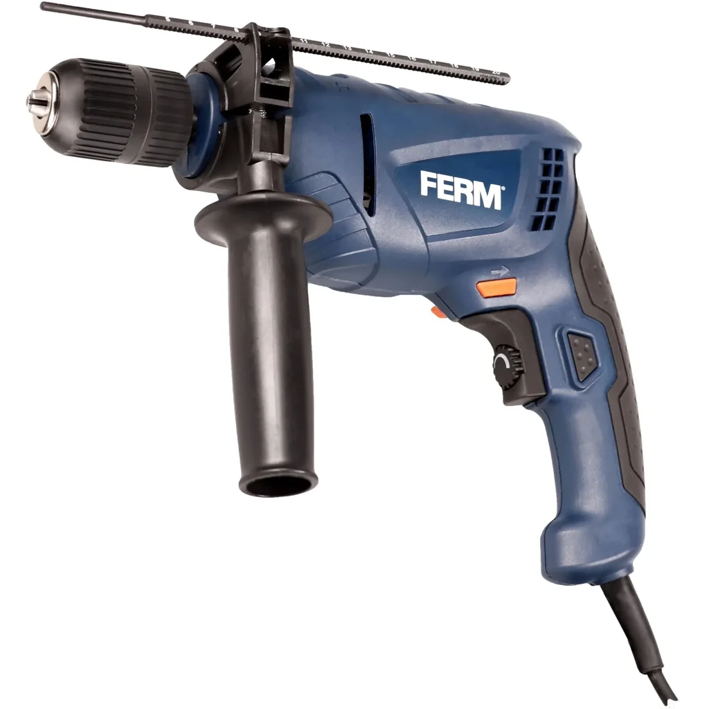 PDM1051 Schlagbohrmaschine 550W - 13mm - Variable Geschwindigkeitskontrolle - Soft griff - Mit Tiefe-Begrenzer und Seite